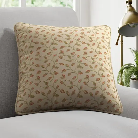 Jacquard Cushion Cover - Terracotta, Cotton