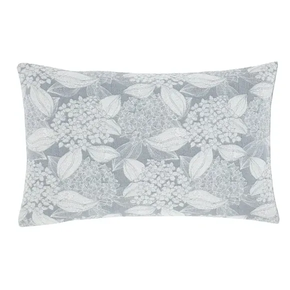 Jacquard Duvet Cover Set - Blue, Polycotton