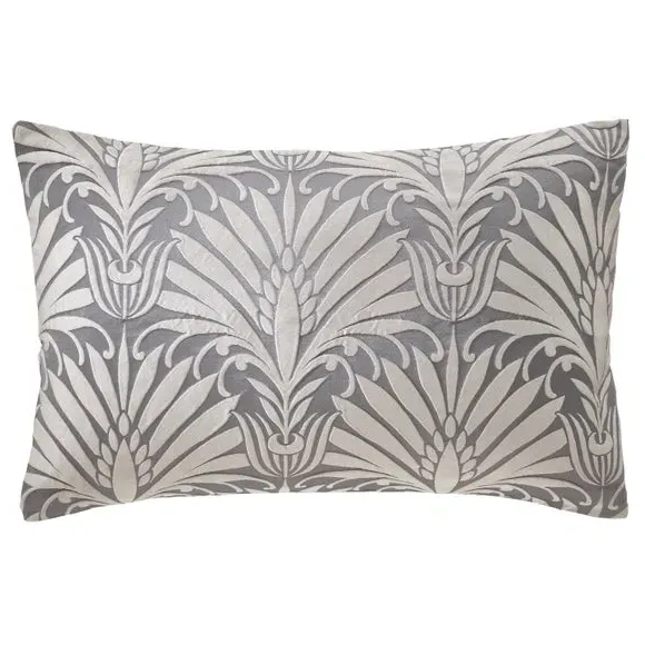 Jacquard Duvet Cover Set - Charcoal, Polyester