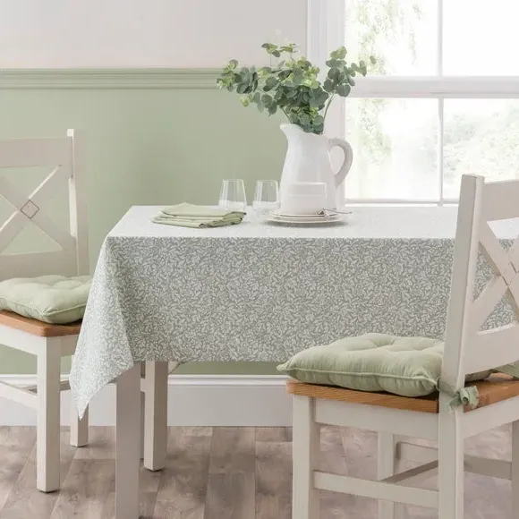 Jacquard Tablecloth - Sage, Woven Fabric image