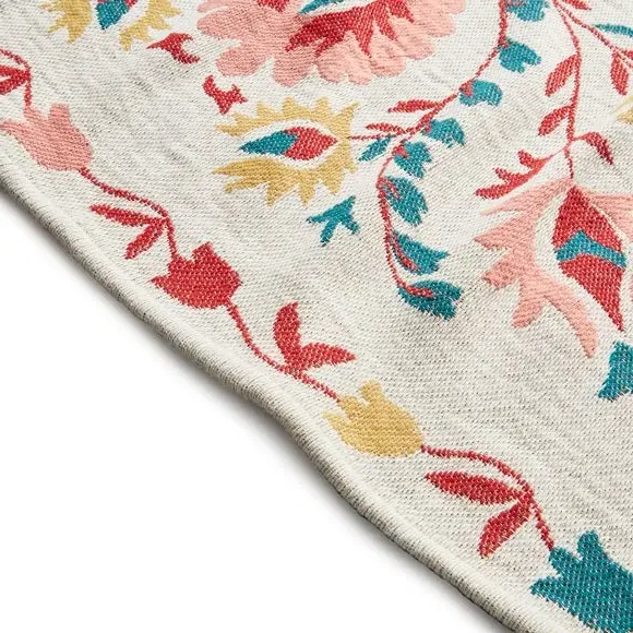 Jacquard Throw Blanket with Tassels - Cotton