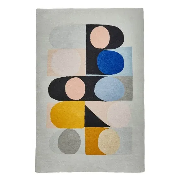 Jazz Flute Rug - Natural, Wool Viscose