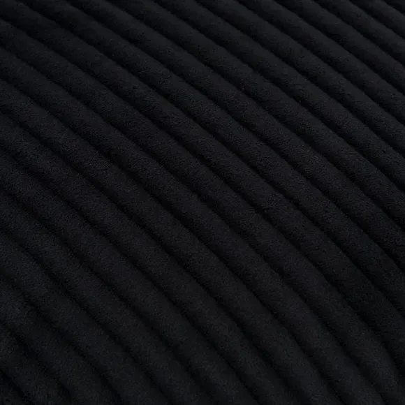 Jumbo Cord Pouffe with Polybeads - Black