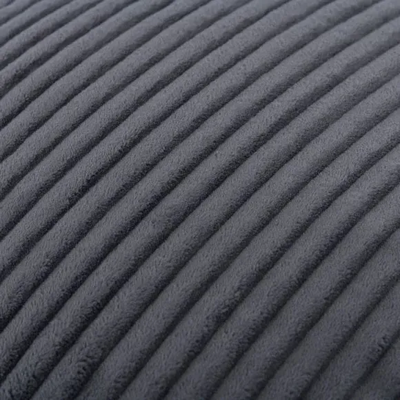 Jumbo Cord Pouffe with Polybeads - Charcoal