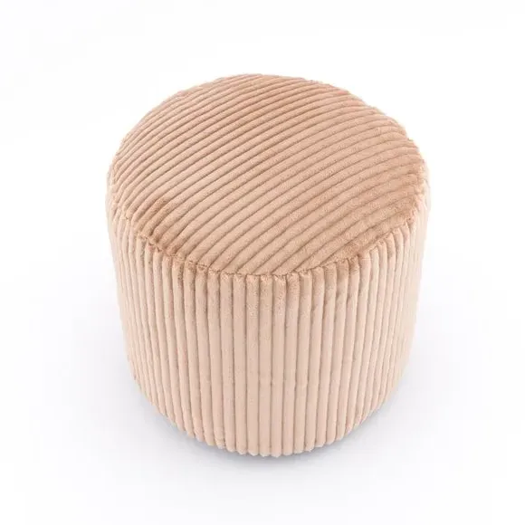 Jumbo Cord Pouffe with Polybeads - Coffee