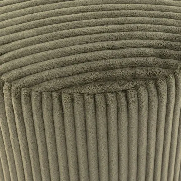 Jumbo Cord Pouffe with Polybeads - Olive