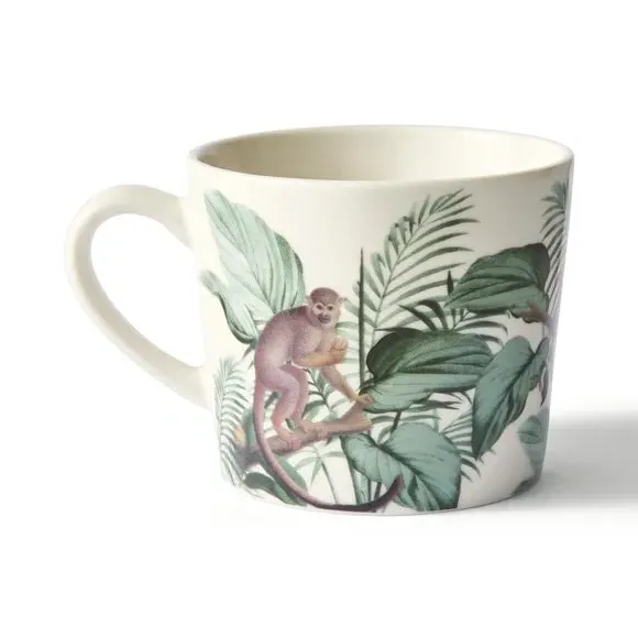 Jungle Print Mug - Multicolor, Bone China