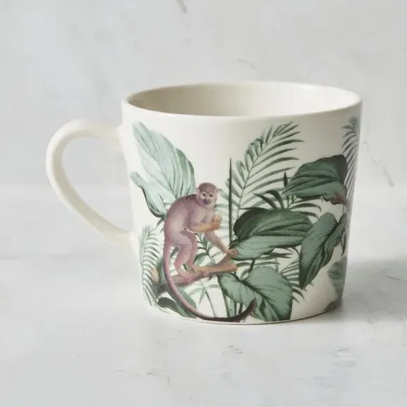Jungle Print Mug - Multicolor, Bone China image