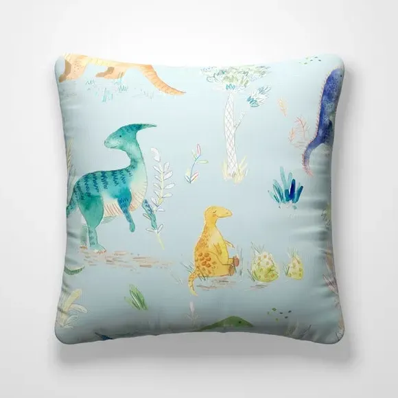 Jurassic Cushion Cover - Sky, Cotton