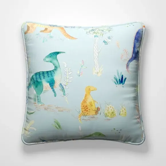 Jurassic Cushion Cover - Sky, Cotton
