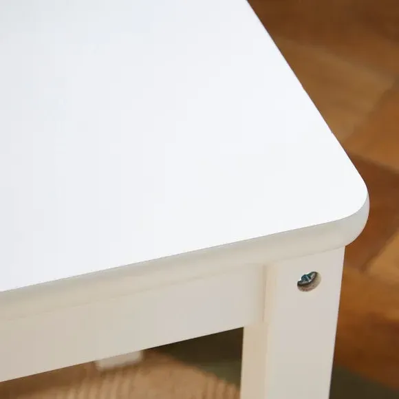Kids Desk Set with Corkboard - White, Laminated