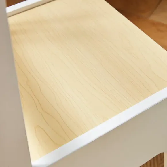 Kids Desk with Chair Set - White, Laminated