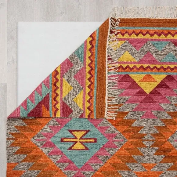 Kilim Stair Runner - Multicoloured, Wool
