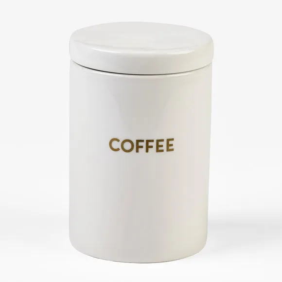Kitchen Canister with Airtight Seal - White
