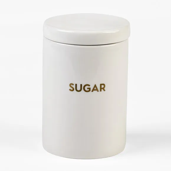 Kitchen Canister with Airtight Seal - White