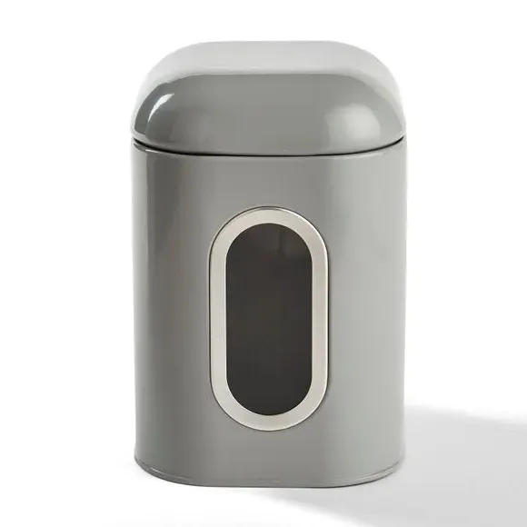 Kitchen Canister with Lid - Grey, Iron image