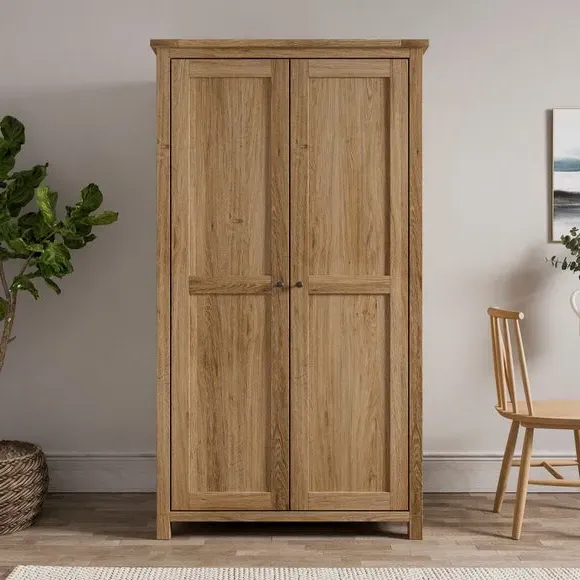 Kitchen Larder Unit with Wine Storage - Oak image