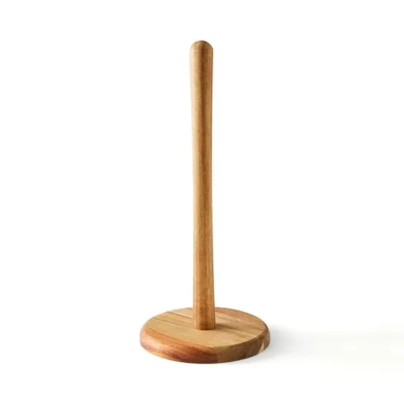 Kitchen Roll Holder - Brown, Acacia Wood
