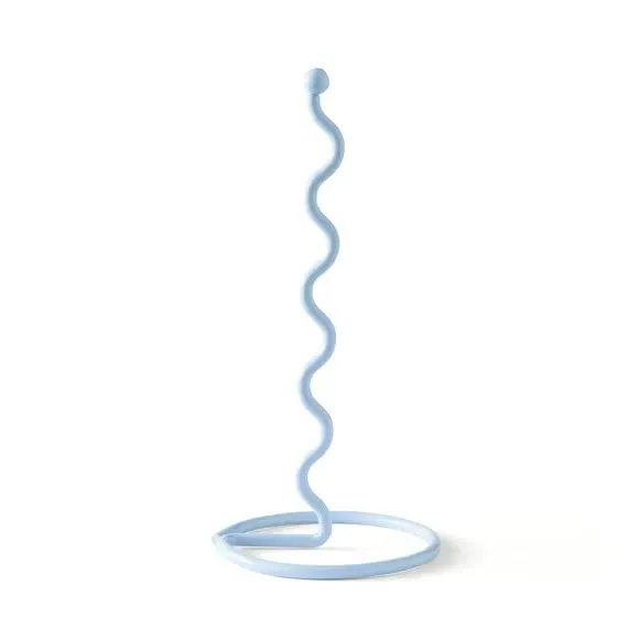Kitchen Towel Holder Wiggle Design - Blue, Iron
