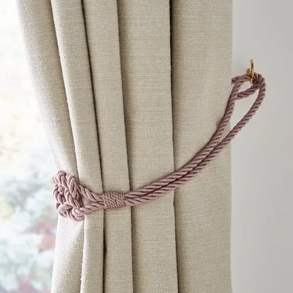 Knot Rope Curtain Tieback - Lilac image
