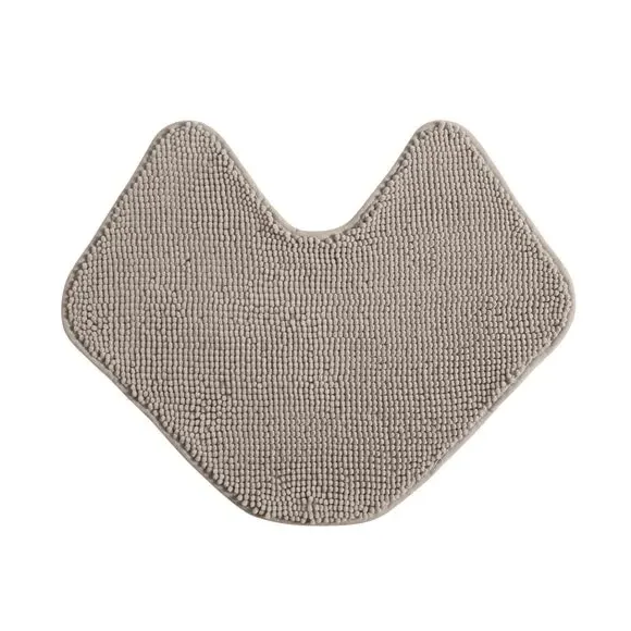 L-Shaped Bath Mat with Slip-Resistant - Mushroom