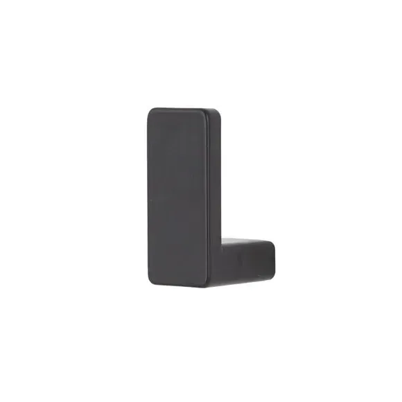 L-Shaped Curtain Tieback Hooks - Black, Metal