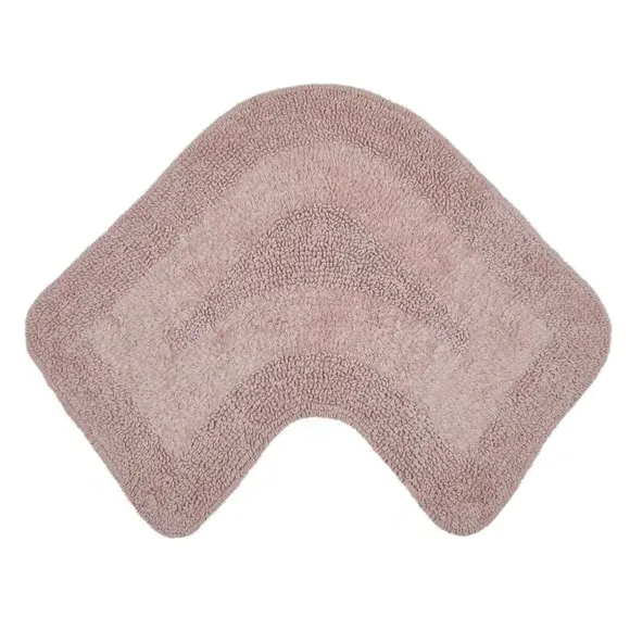 L-Shaped Reversible Bath Mat - Blush, Cotton