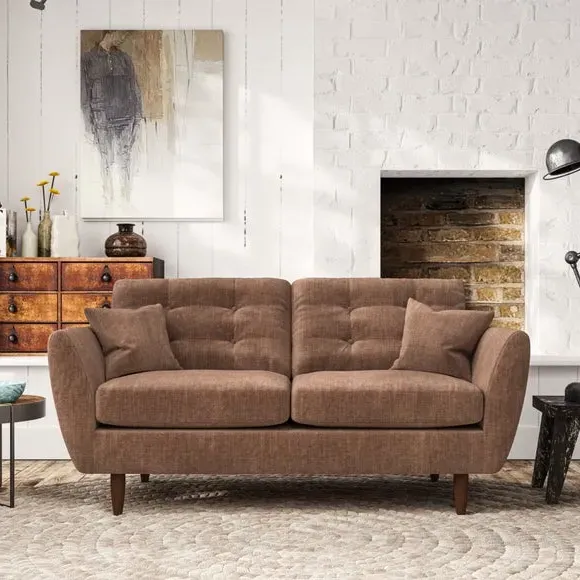 Large 2-Seater Sofa with Scatter Cushions - Clay