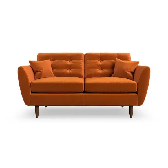 Large 2-Seater Sofa with Scatter Cushions - Ginger