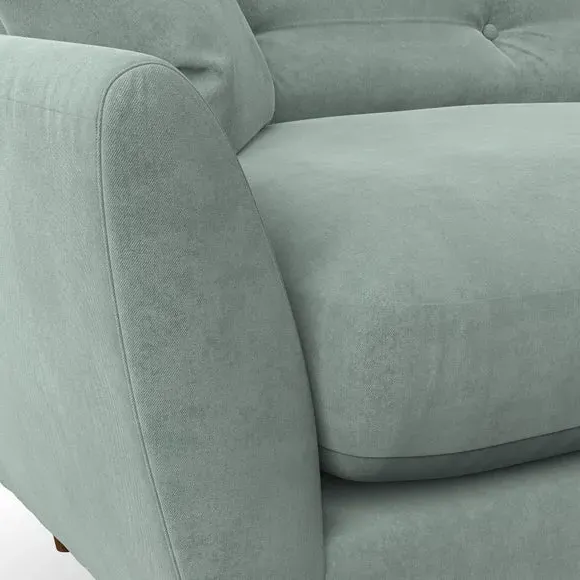 Large 2-Seater Sofa with Scatter Cushions - Green