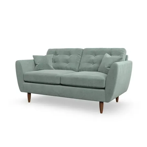 Large 2-Seater Sofa with Scatter Cushions - Green