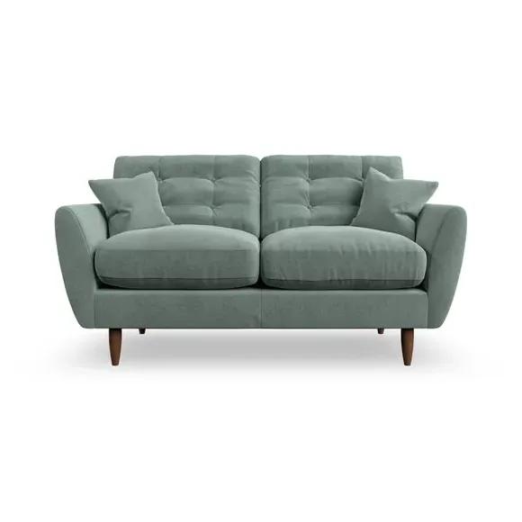 Large 2-Seater Sofa with Scatter Cushions - Green