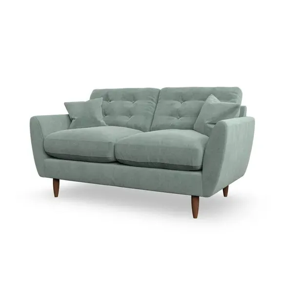 Large 2-Seater Sofa with Scatter Cushions - Green