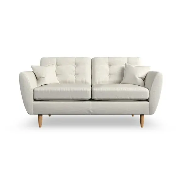 Large 2-Seater Sofa with Scatter Cushions - Ivory