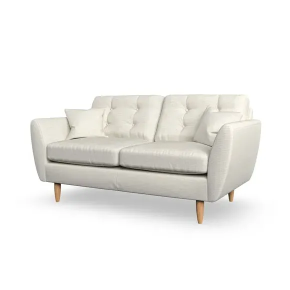 Large 2-Seater Sofa with Scatter Cushions - Ivory
