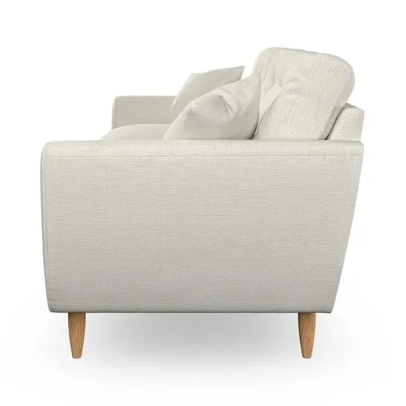 Large 2-Seater Sofa with Scatter Cushions - Ivory