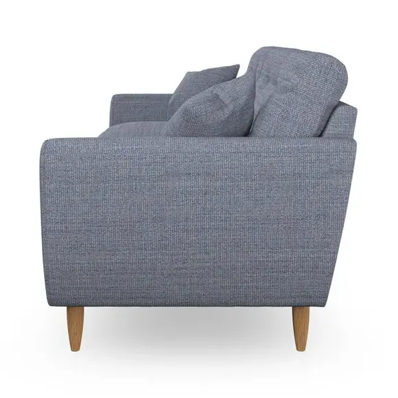 Large 2-Seater Sofa with Scatter Cushions - Navy