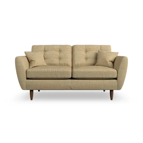 Large 2-Seater Sofa with Scatter Cushions - Ochre