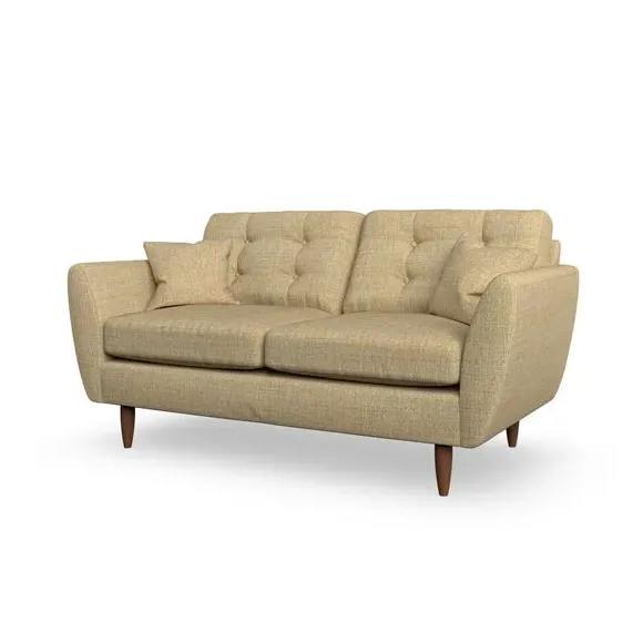 Large 2-Seater Sofa with Scatter Cushions - Ochre