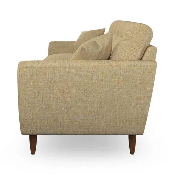 Large 2-Seater Sofa with Scatter Cushions - Ochre