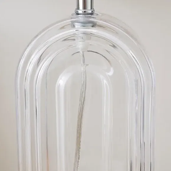 Large Arched Table Lamp - Clear, Glass