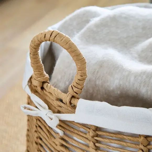 Large Belly Basket - Natural, Paper Rope