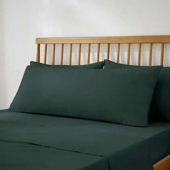 Large Body Pillowcase - Bottle Green, Cotton image