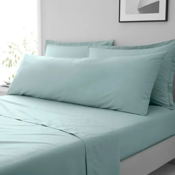 Large Body Pillowcase - Duck Egg, Cotton