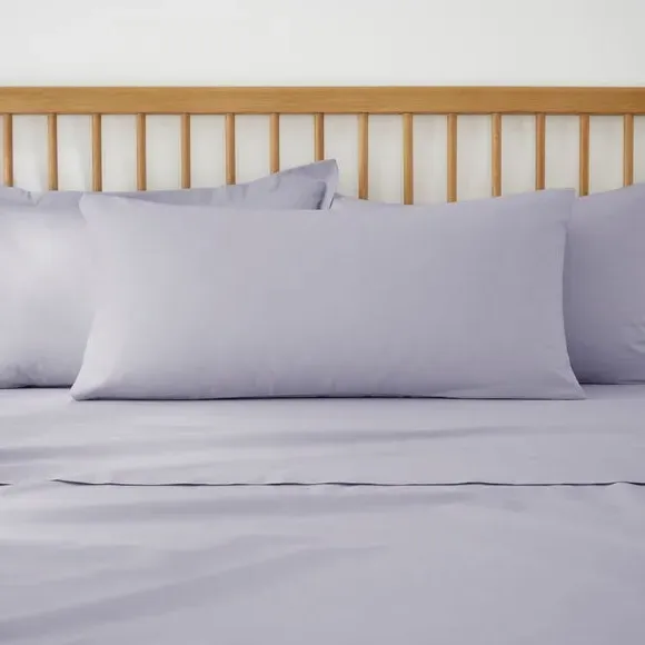 Large Body Pillowcase - Lilac, Cotton