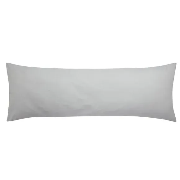 Large Body Pillowcase - Silver, Cotton