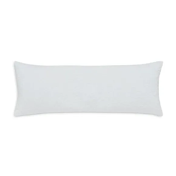 Large Boudoir Quilted Cushion - White, Polyester