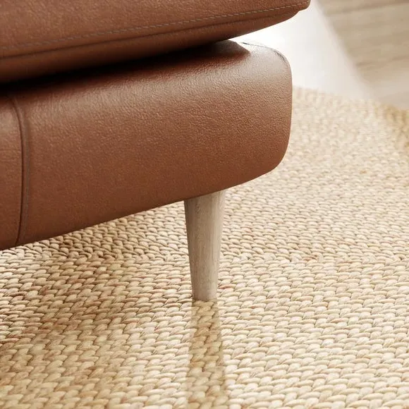 Large Corner Chaise Sofa - Brown, Leather