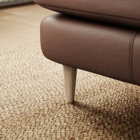 Large Corner Chaise Sofa - Mocha, Leather