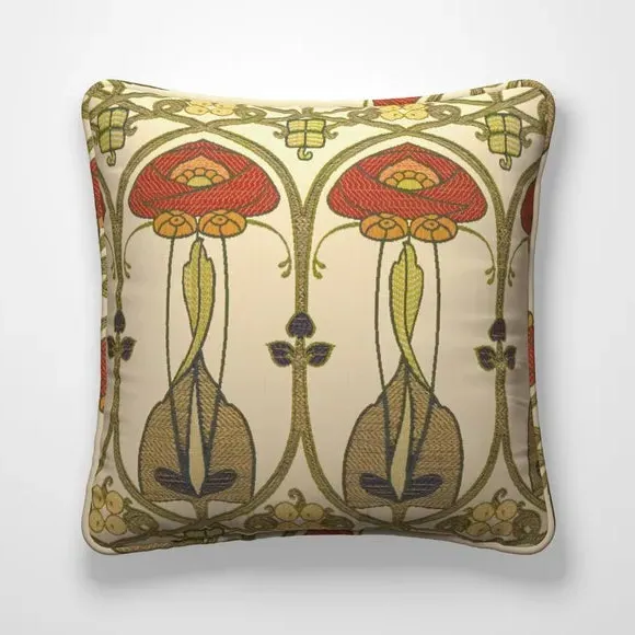 Large Cushion Cover with Embroidery - Multi